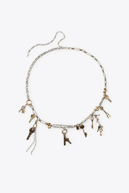 CONTRASTING METAL KEY BELT - Zara фото 6