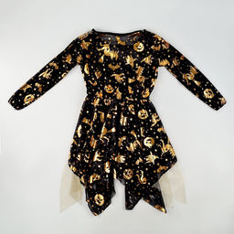 Карнавальный костюм «Ведьма»: платье, шляпа, чулки, сумка, рост 110-116 см