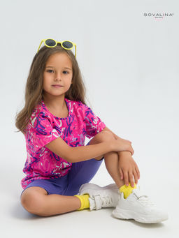 Костюм Актив надписи фуксия-вери-пери - Sovalina фото 19