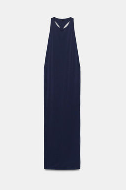 VESTIDO MIDI APLIQUE / Marino oscuro - Zara фото 5