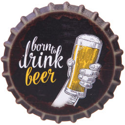 Цена за 3 шт. Подставка керамическая 10,8 см "Открывашка" Born to drink beer