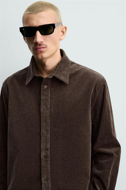 RELAXED FIT CORDUROY SHIRT - Zara фото 5