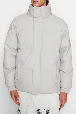 TRENDYOL MAN Tas Oversize Fit Dik Yaka K?sl?k Sisme Mont TMNAW24MO00012 - Trendyolmilla фото 4