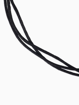 Цена за 3 шт. Шнурок для крестика, набор 3 шт. длина 100 см, диаметр 1.5 мм, нейлоновый гайтан, черный