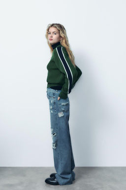 SIDE PANEL KNIT SWEATER - Zara фото 2