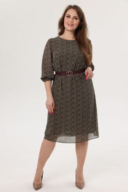 Платье женское 2122/86/Зеленый, белый