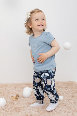 КР 400605/индиго,волшебные совы к419, брюки