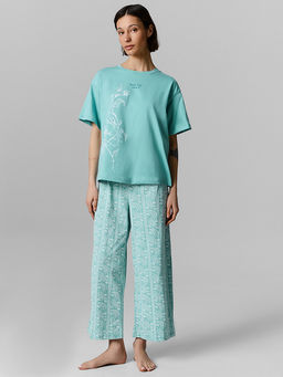 Комплект домашний женский с узором пейсли