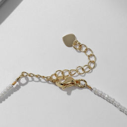 Чокер №2 Майорка жемчужина, цвет белый в золоте, 38,5+5см удлинитель - Simaland фото 2