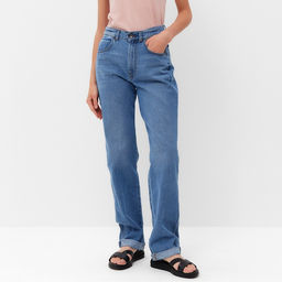 Джинсы женские бойфренды MINAKU SELVEDGE denim, размер 40, синие