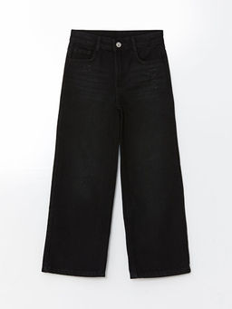 Wideleg K?z ?ocuk Jean Pantolon