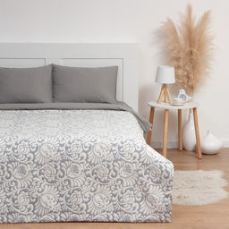 Покрывало хлопковое Этель Узоры 200х2405 см, цвет серый, 100%хлопок, 300гр/м2  фото 2