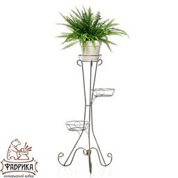 Стойка для цветов Классика на 3 цветка 18-103 - Фабрика интерьерной ковки фото 3