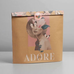 Пакет крафтовый упаковочный Adore, 30 40 6 см