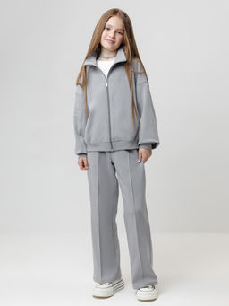 КР 302885/серый 3911 к655 жакет (бомбер) для дев