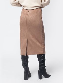 VILATTE / Эластичная юбка из эко-замши  фото 5