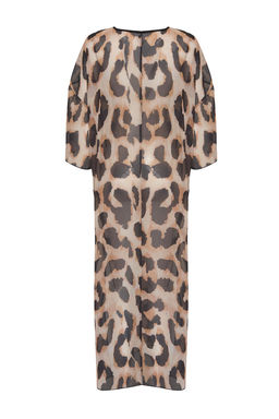 TRENDYOLMILLA Leopar Desenli Maxi Dokuma Baglamal? Sifon Plaj Elbisesi TBESS25EL00006  фото 6
