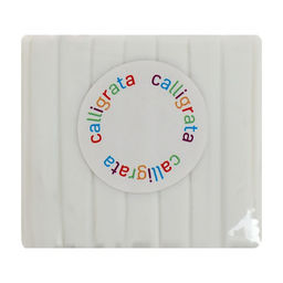 Полимерная глина Calligrata 50 г, с блёстками, белая