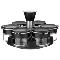 НАБОР ЕМКОСТЕЙ ДЛЯ СПЕЦИЙ 6ШТ 85МЛ НА ПОДСТАВКЕ AGNESS  фото 4