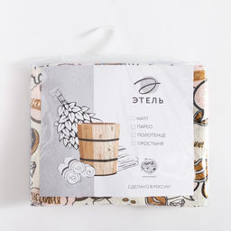 Полотенце банное Этель Девичник парео 80х144см, вафля 200г/м2, 100% хл  фото 10