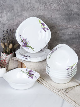 Столовый набор 13 предметов квадратный / GRAY Sq13/6575 S (7131-3) /уп 2/