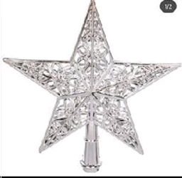 Верхушка на елку Звезда 20 см / L820 /уп 300/серебро - Галеонтрейд фото 2