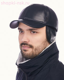 0705 classik Бейсболка мужская кожа (56-61)