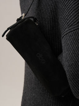 Замшевая сумка Tube DBR 31343 черный велюр фото 4