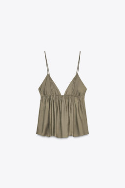 FLOWING STRAPPY TOP - Zara фото 6