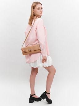 LACCOMA клатч PLB1893-бежевый эко кожа фото 2