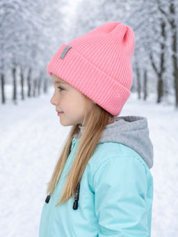 Шапка вязаная фламинго