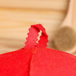 Шапка для бани и сауны «Классическая», полиэфир, красная, «Добропаровъ»