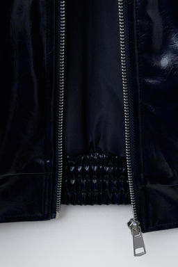 BOMBER JACKET WITH FAUX FUR COLLAR - Zara фото 8