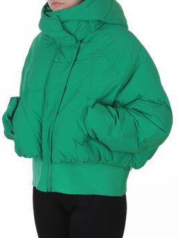 H24-033 GREEN Куртка пуховая зимняя женская (пух)