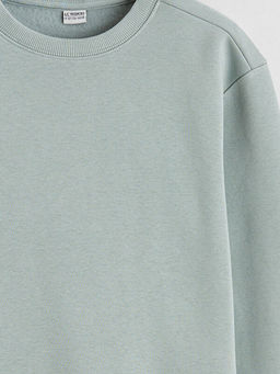 Bisiklet Yaka Erkek ?ocuk Kal?n Sweatshirt