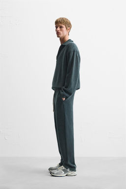 WASHED KNIT JOGGER TROUSERS - Zara фото 20