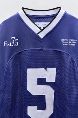 SPORTY T-SHIRT WITH NUMBER - Zara фото 3