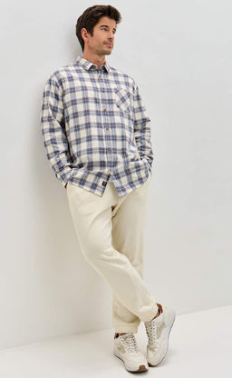 Рубашка F521-0460 milk-blue - Fine joyce фото 5