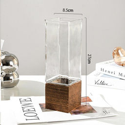 Ваза для цветов 27 см с основанием / WRD-178 /уп 20/ без и/уп