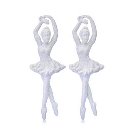 Набор новогодних украшений Балерина (14см х 2шт) - Снеговичок фото 2