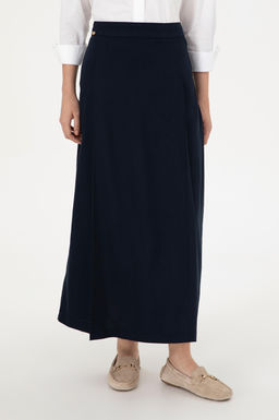 Женская темно-синяя тканая юбка Неожиданная скидка в корзине - U.s. polo assn фото 2