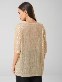 Блузка с пайетками - Stilla фото 5