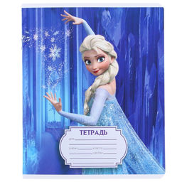 Цена за 10 шт. Тетрадь 12 листов, 5 видов МИКС, линейка, Холодное сердце - Disney фото 10