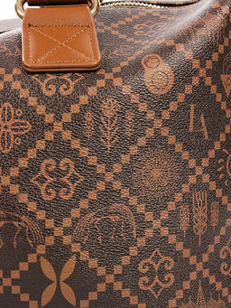 LACCOMA сумка АС89100-Россия-шоколад эко кожа хлопок