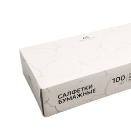 Manita Professional Салфетки бумажные универсальные двухслойные, 210 х 195 мм, белый, 100 шт.  фото 2