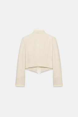 BLAZER CORTA VOLANTES / Beige claro - Zara фото 9