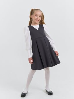 Сарафан приталенный Графит 7+ - Bungly фото 8