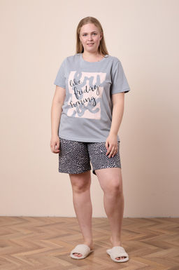Пижама футболка и шорты М325294Пср