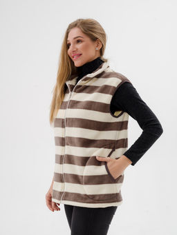 Жилет женский из ультрасофта Полоса - Амадэль фото 6