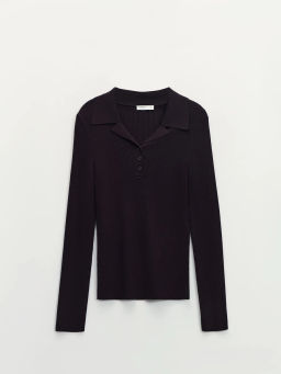 Джемпер из вискозы с отложным воротником / Zarina фото 8